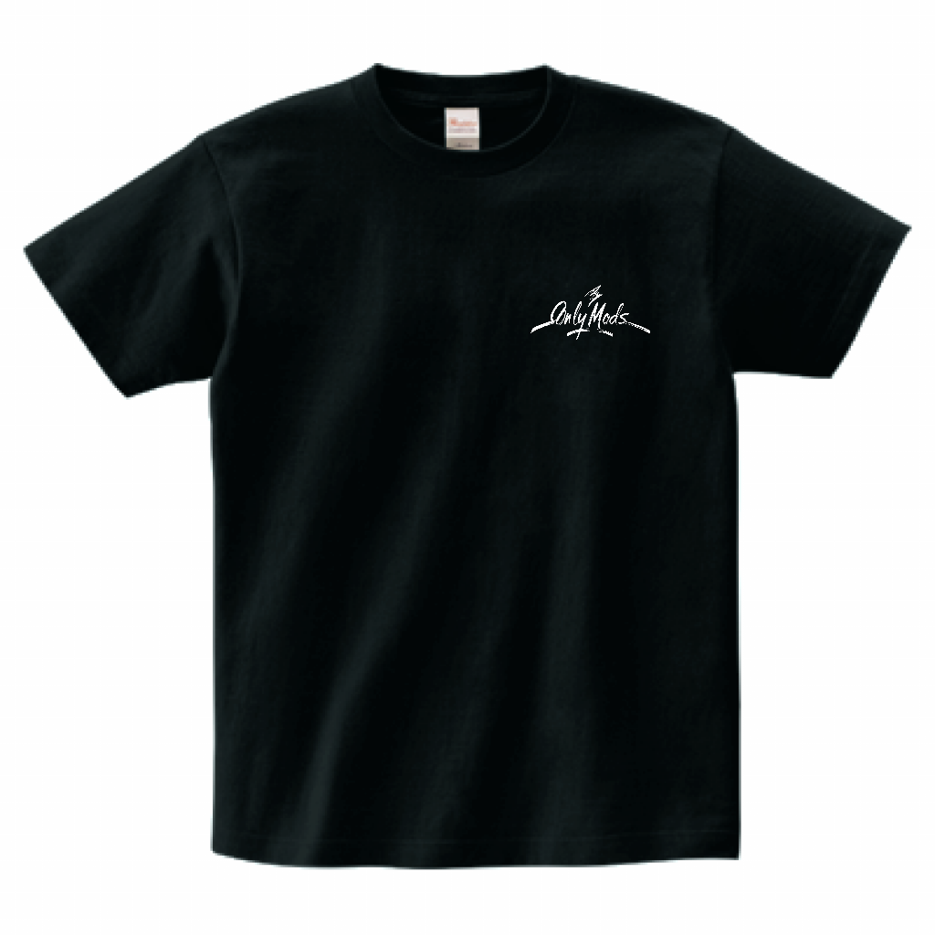Anime-inspired T-shirt, cosplayer with Katana on neon Tokyo streets